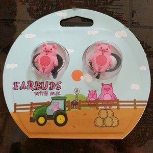 Earbuds with Mic Piggy